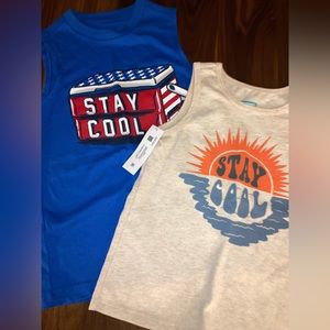Two New kids tank tops
